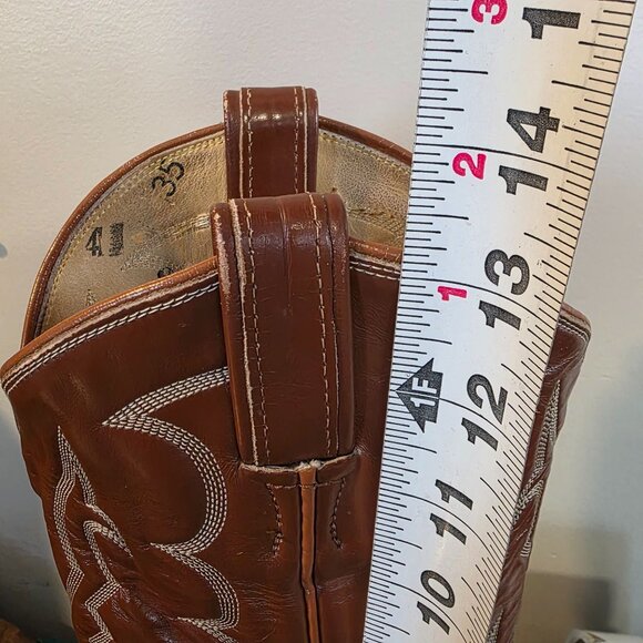 Vintage Tony Lama Iguana Lizard Boots Western Cowboy Mens 7 D Brown Distressed - Picture 11 of 11